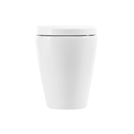 Чаша унитаза приставная BelBagno MARINO BB105CBR цвет белый без сиденья безободковая каскадный смыв