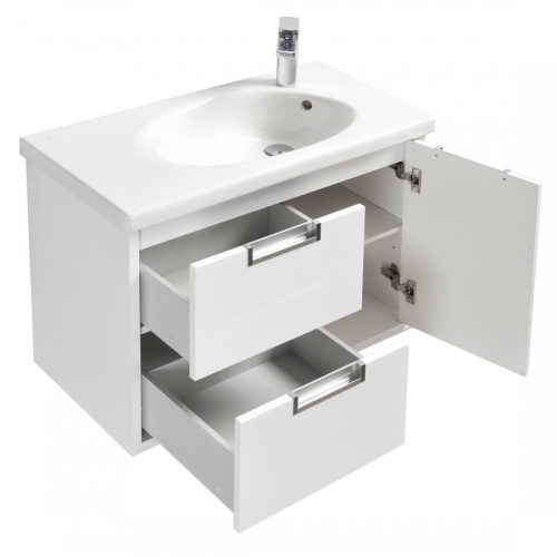 Тумба под раковину Roca Etna 7857301806 76х37х52 подвесная цвет белый - фото 2