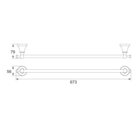 Полотенцедержатель Rose RG19H RG1917H
