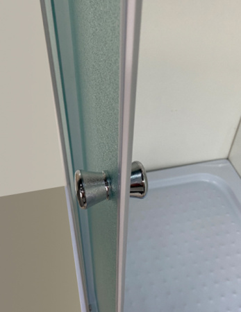 Душевой уголок Niagara Eco _0101422Q 100х100 стекло матовое профиль хром глянцевый с поддоном