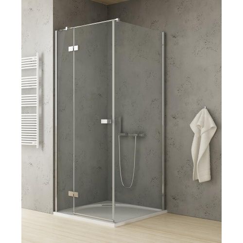 Душевой уголок New Trendy REFLEXA Chrome EXK-5102 80х70 стекло прозрачное профиль хром без поддона - фото 2