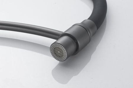 Смеситель для кухни Shevanik S743T-3 на мойку черный/оружейная сталь