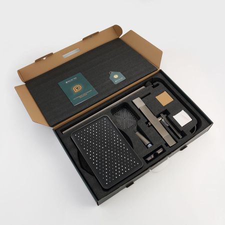 Душевая стойка Splenka S223.26.03 настенная цвет золото с термостатом