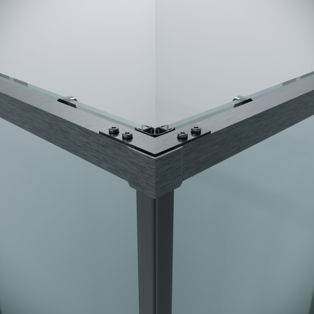 Душевая дверь Grossman Galaxy 1/2.K33.01.90.42.00 90х195 стекло прозрачное профиль графит