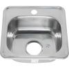 Кухонная мойка Melana 022 t (*15) 40х40 цвет хром поверхность полированная