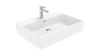 Раковина из сантехнического фарфора Creavit Next NX270-00CB00E-0000 70х50 накладная цвет белый 1 отверстие под смеситель