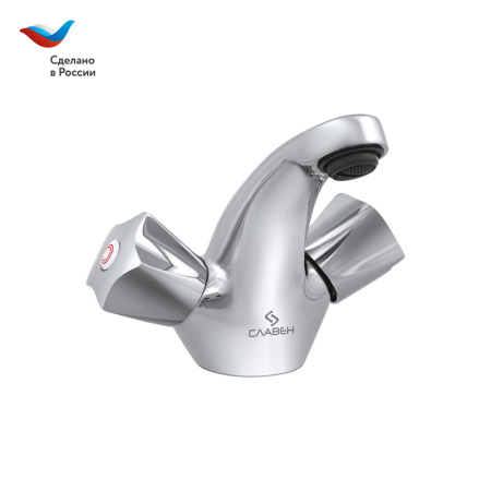 Смеситель Славен Город СЛ-ДВ-Е10 на раковину хром