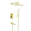 Душевая система Raglo R01 R01.27.03 встраиваемая в стену цвет золото