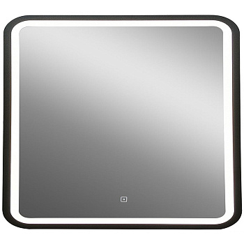 Зеркало в ванную Art&Max GENOVA AM-Gen-900-800-DS-F 90х80 цвет черный