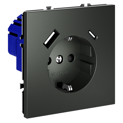Розетка с USB, A+C VOLTUM S70 VLS040506 - фото 4