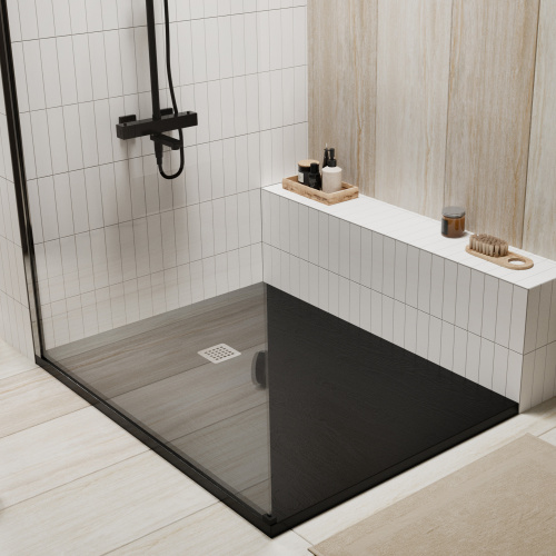 Душевой поддон WasserKRAFT Dill 61T 61T07 120x90 искусственный камень черный - фото 3