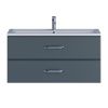 Тумба под раковину Uperwood Foster 291020524 100х50 подвесная цвет серый
