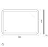 Зеркало с подсветкой BelBagno Marino SPC-MAR-900-600-LED-TCH 90х60 подвесное