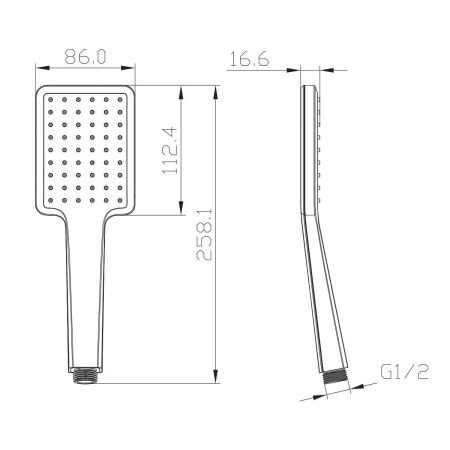 Душевая лейка LeMark LM8124C цвет хром