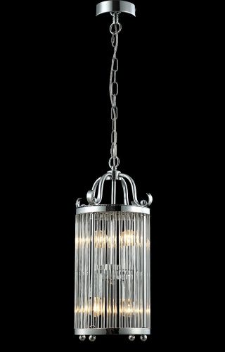 Светильник подвесной Crystal Lux Tadeo (Тадео) TADEO SP4 D200 CHROME/TRANSPARENTE - фото 4