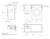 Раковина из искусственного камня Uperwood Magenta 2490000012 110х50 над стиральной машиной цвет белый