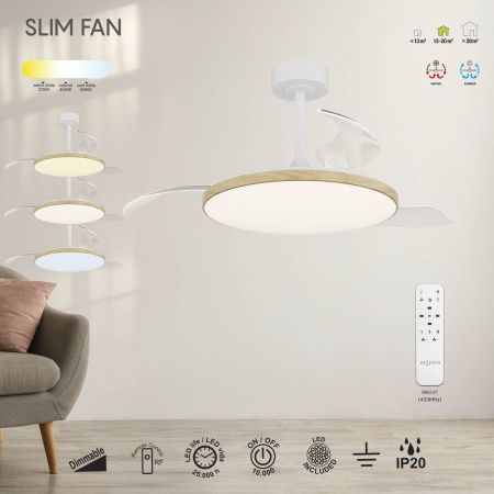 Люстра-вентилятор Mantra Slim Fan (Слим Фан) 9007