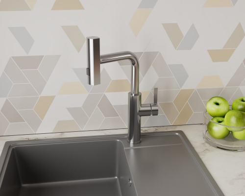 Смеситель для кухни Rush Tinos TI3732-18 на столешницу сатин - фото 4