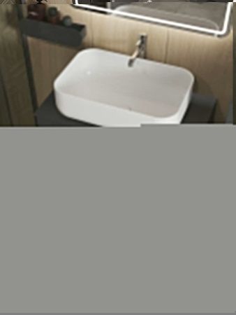 Тумба с раковиной Orange Line Li-80TugMDF+B03-600W 80х50