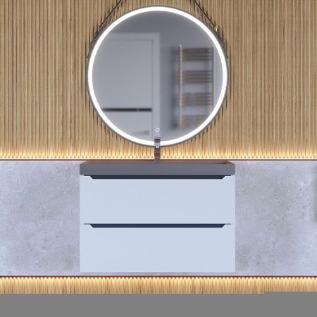 Тумба с раковиной Uperwood Tanos-Classic Quartz 3930421702 80х50 цвет белый