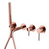 Смеситель для ванны и душа Abber Wasser Kreis AF8130RG встраиваемый в стену розовое золото