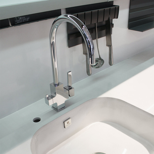 Смеситель для кухни Clever Square 60151 на раковину хром - фото 3