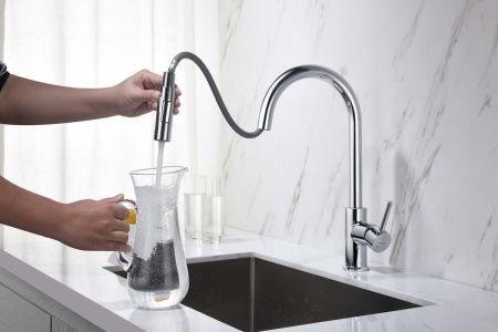 Смеситель для кухни Aquatek ЕВРОПА AQ1384CR на мойку хром