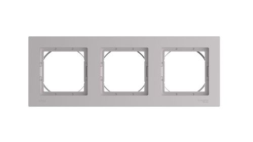 Рамка трехместная универсальная Systeme Electric AtlasDesign (АтласДесигн) ATN440303 - фото 2