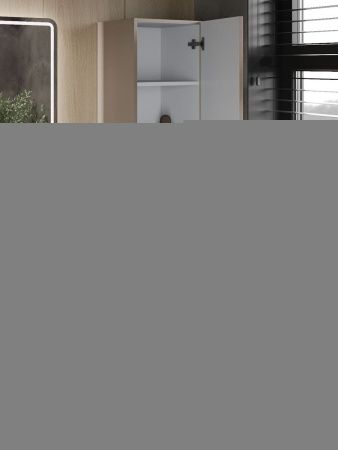 Шкаф-пенал Orange Line Li-35PuL 40х170 подвесной цвет бежевый