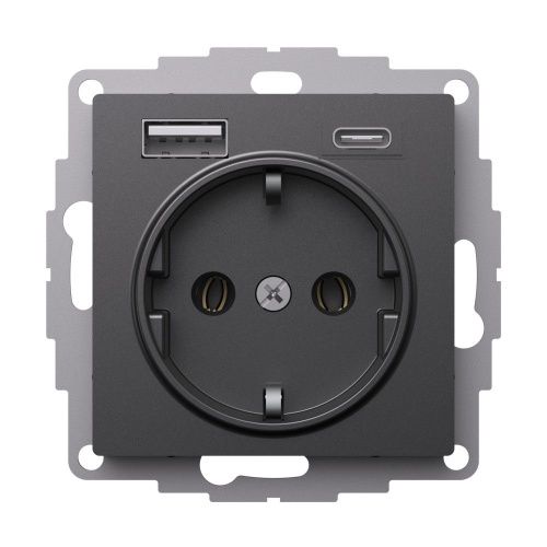 Розетка 16А с 2 USB A+C Systeme Electric AtlasDesign (АтласДесигн) ATN001432 - фото 2