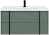 Тумба под раковину Allen Brau Reality 1.32007.CGM 100х46х50 подвесная цвет зеленый/серый