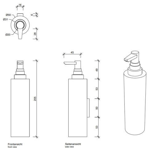 Дозатор Decor Walther Century 847600 - фото 2