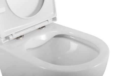 Унитаз подвесной BelBagno UNO BB3105CHR/SC белый с сиденьем микролифт безободковый каскадный смыв