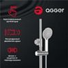 Душевая стойка Agger Thermo A2461100 настенная цвет хром с термостатом