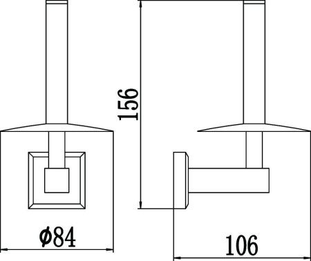 Бумагодержатель Savol S-009552-1