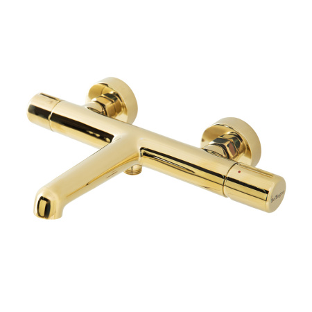 Смеситель BelBagno UNO UNO-VASM-ORO настенный золото без термостата