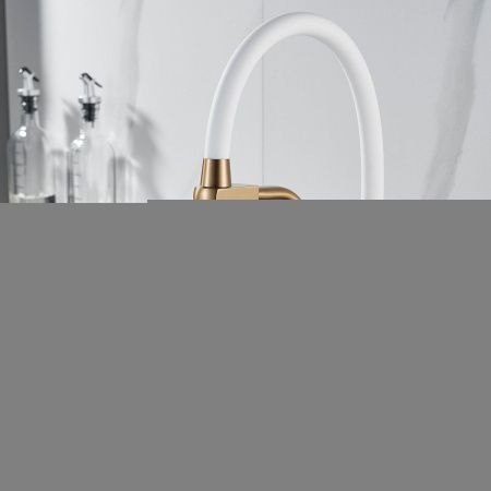 Смеситель для кухни Shevanik S968G на мойку золото