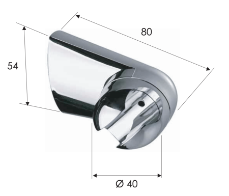 Держатель для душа Remer 339L хром