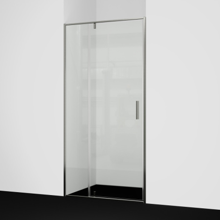 Душевая дверь WasserKRAFT Spree 14P 14P12 100х200 стекло прозрачное профиль никель