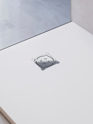 Душевой поддон из искусственного камня RGW Stone Tray (Стоун Трей) 16152012-01 120х100 белый без ножек - фото 4