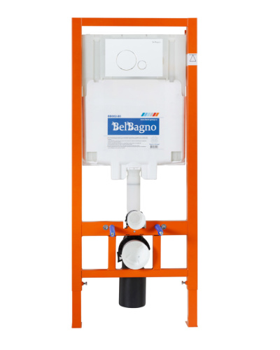 Комплект унитаз с инсталляцией с клавишей смыва BelBagno AMANDA BB051CHR/BB051SC/BB002-80/BB014-SR-BIANCO - фото 2