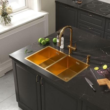 Смеситель для кухни Reflexion Lago RX9904GD на мойку золото