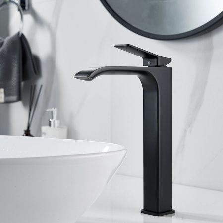 Смеситель для раковины Shevanik S4011H на столешницу черный