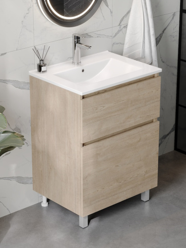 Тумба с раковиной Teymi Laina F16048 60х46х50 напольная - фото 5