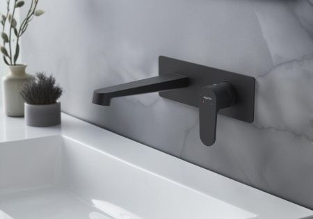 Смеситель Aquatek ОБЕРОН AQ1213MB встраиваемый в стену черный