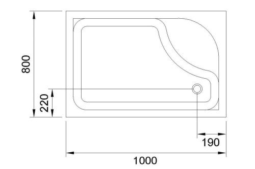 Душевой поддон Royal Bath BP RB8100BP-R 100х80 акрил белый с ножками - фото 4