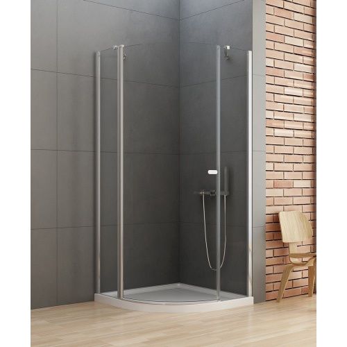 Душевой уголок New Trendy NEW SOLEO Chrome K-0417 100х100 стекло прозрачное профиль хром без поддона - фото 2