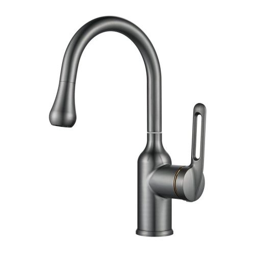 Смеситель Raffine F101T на раковину оружейная сталь - фото 2