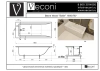 Ванна из искусственного камня Veconi SOLITA SLT16070M 160х70 пристенная прямоугольная без ножек