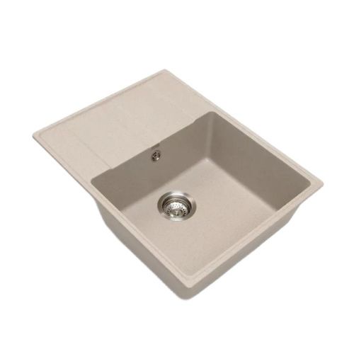 Кухонная мойка Grandex Aqua 600313 65х50 цвет бежевый поверхность матовая - фото 2